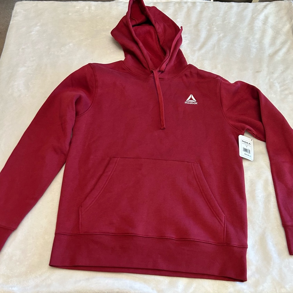 Reebok Men's Red Hoodie Sweater